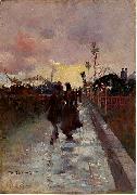 Charles conder Going Home oil on canvas